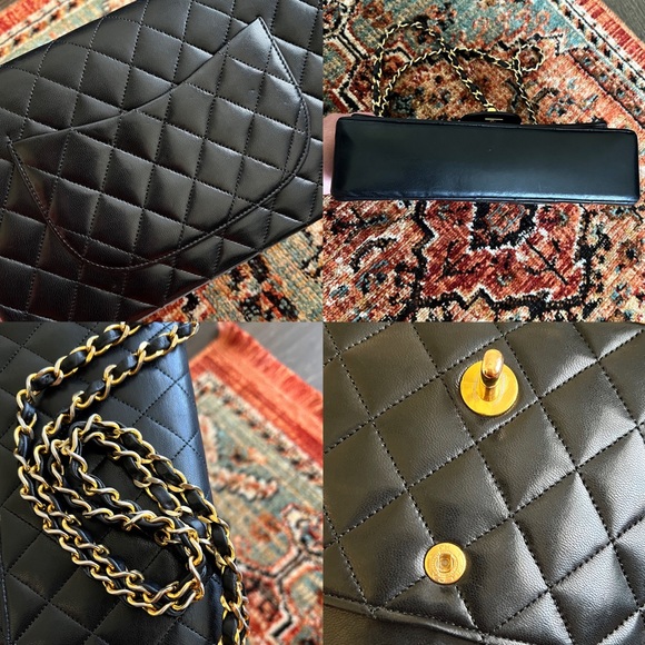 SOLD**Chanel Vintage Classic Medium Double Flap Bag - Picture 9 of 11